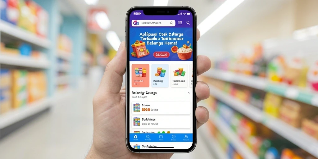 Tampilan utama aplikasi 55RP dengan fitur pencarian harga.