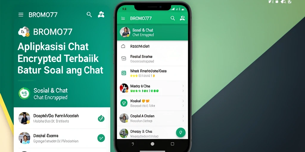 Antarmuka pengguna BROMO77 yang menarik dan fungsional untuk Chat Encrypted.