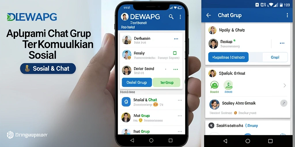 Tampilan antarmuka DEWAPG yang user-friendly untuk Chat Grup.
