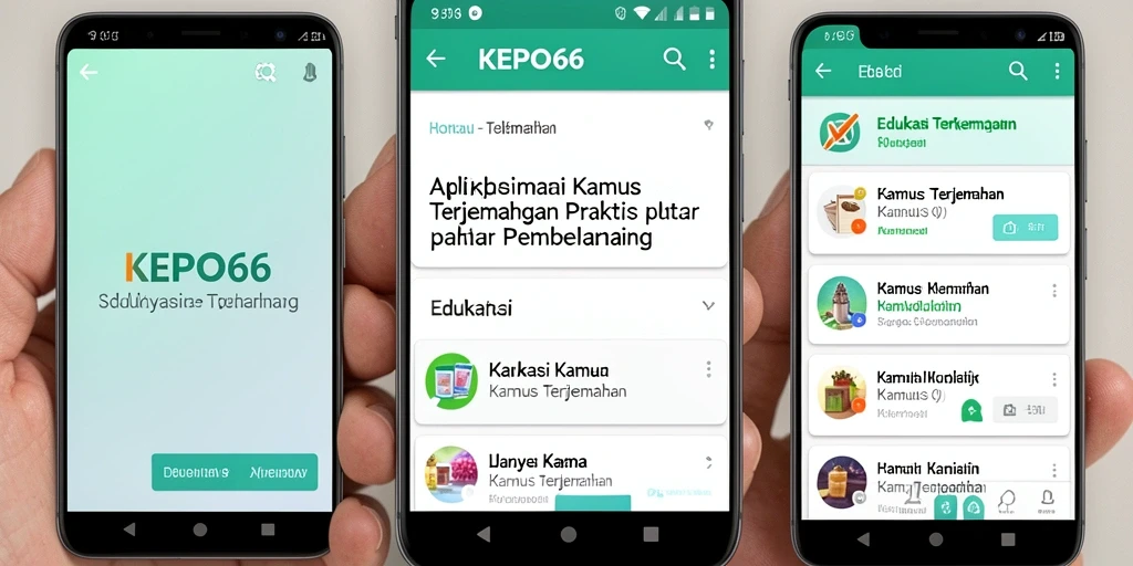 Tampilan antarmuka KEPO66 yang sederhana dan mudah dipahami.
