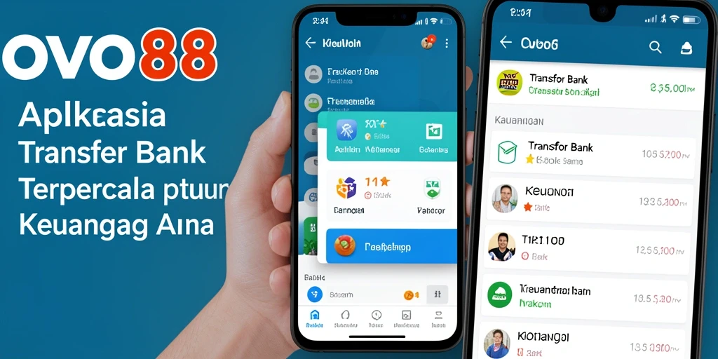 Antarmuka intuitif OVO88 memudahkan transaksi Transfer Bank.
