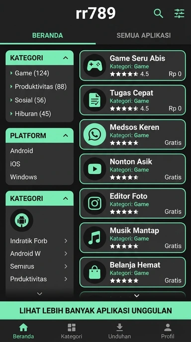 rr789 | Indeks Aplikasi Populer dan Kanal Uji Terbaik