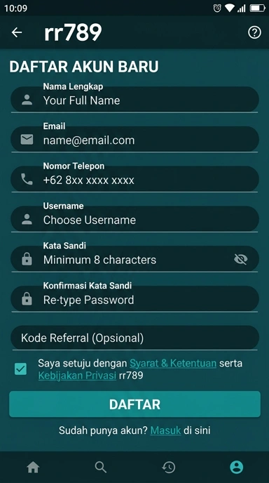 Cara Mudah Membuat Akun rr789 untuk Pengguna Android
